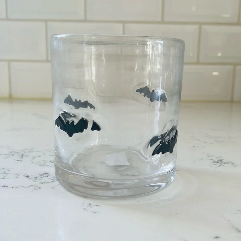 Crate&barrel 🦇 Bat Double Old-Fashioned Glass
